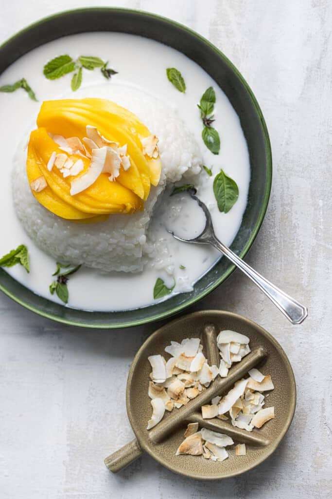 sticky rijst met mango thuis maken