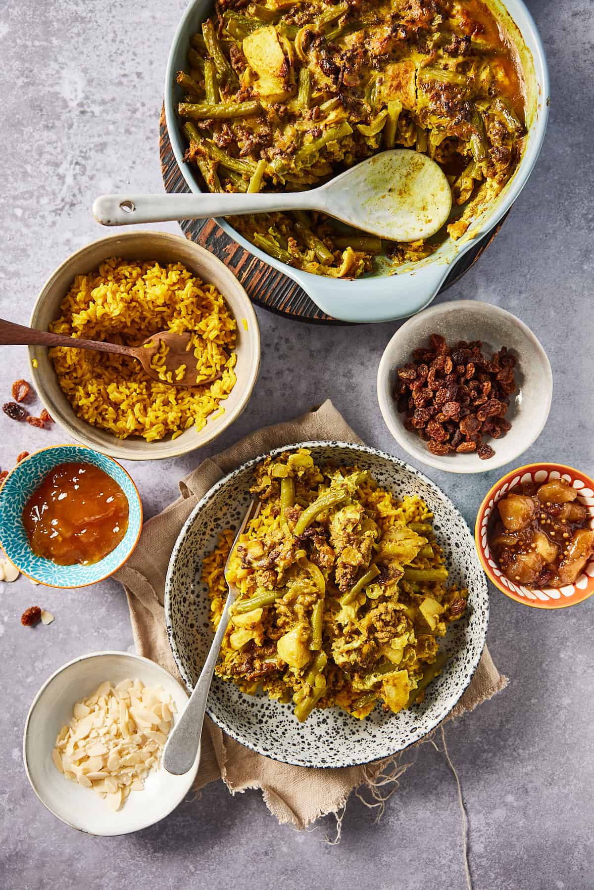 Bobotie recept met gele rijst