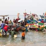 Vismarkt Mbour in Senegal