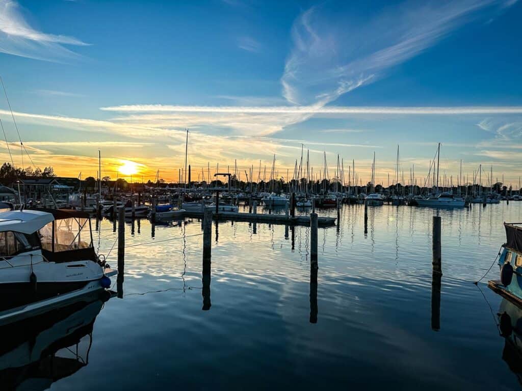 Kerteminde haven op pad in denemarken