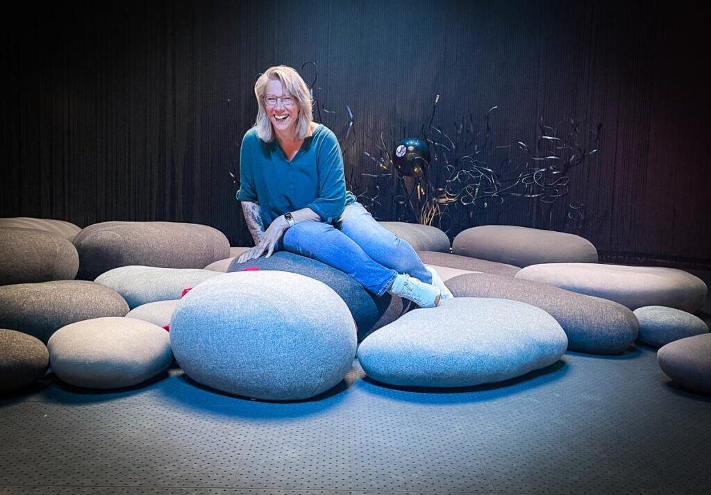 Ik als kleine zeemeermin in museum hans christian andersen