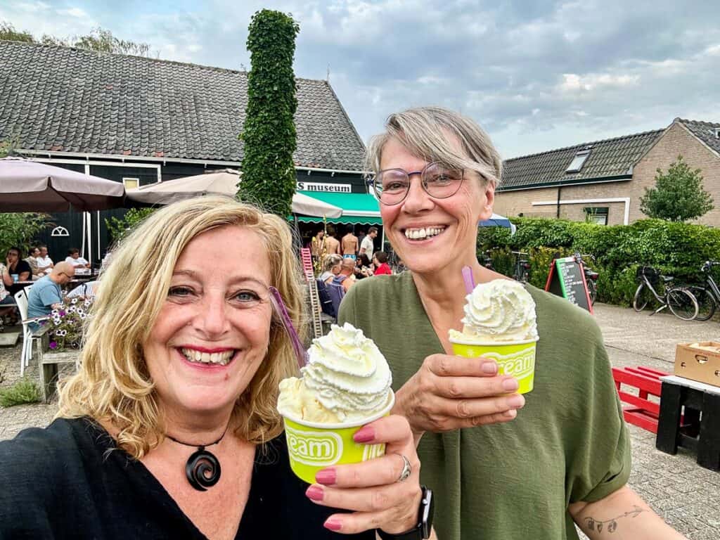 Kun je mooi dat ijsje in de app zetten
