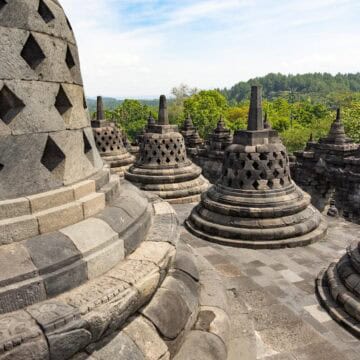 Borobudur bezoeken op Java