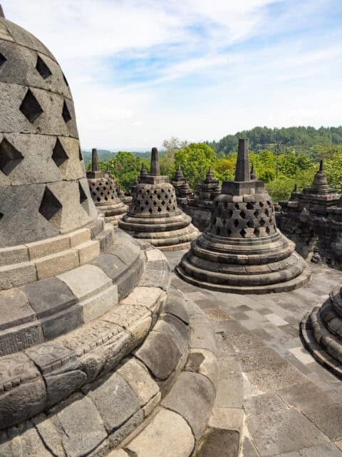 Borobudur bezoeken op Java